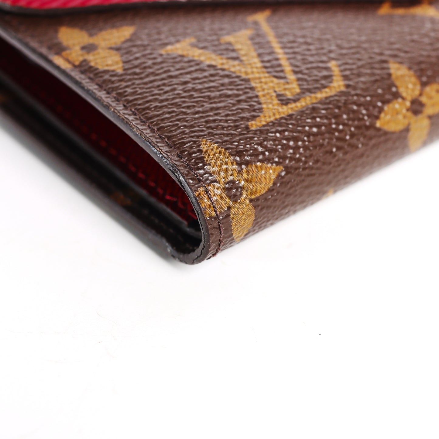 Pre-Owned Louis Vuitton Monogram Red Epi Leather Wallet 97356586