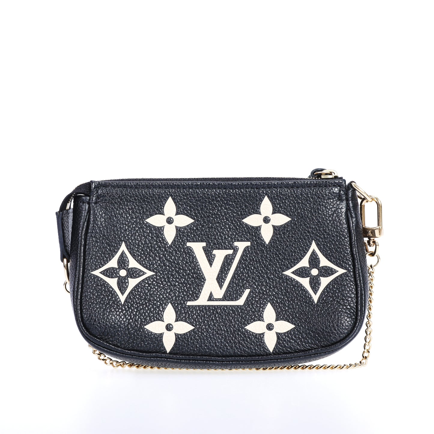 Pre-Owned Louis Vuitton Pochette Accessoires Black Calfskin Top Handle Bag 97630662