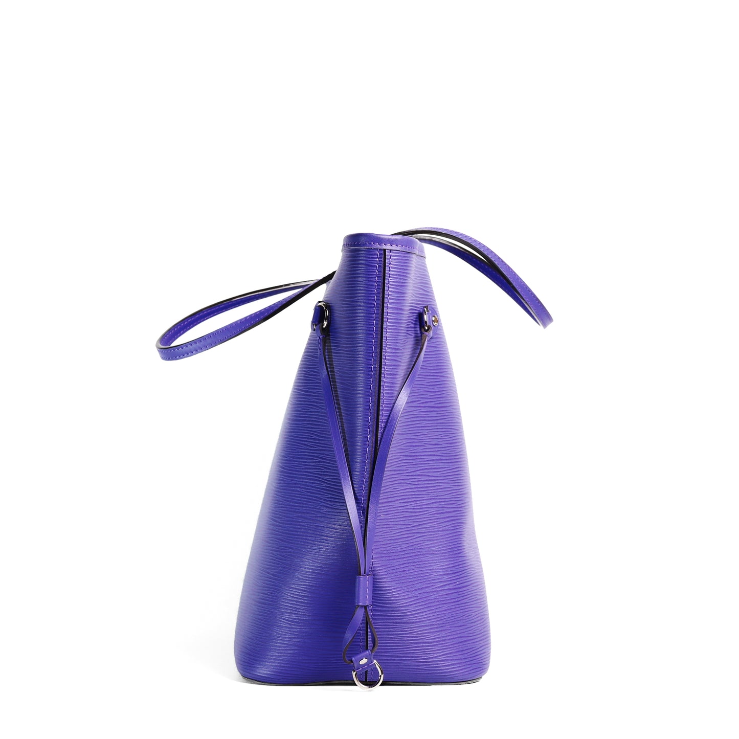 Pre-Owned Louis Vuitton Neverfull MM Purple Epi Calfskin Shoulder Bag 98691371