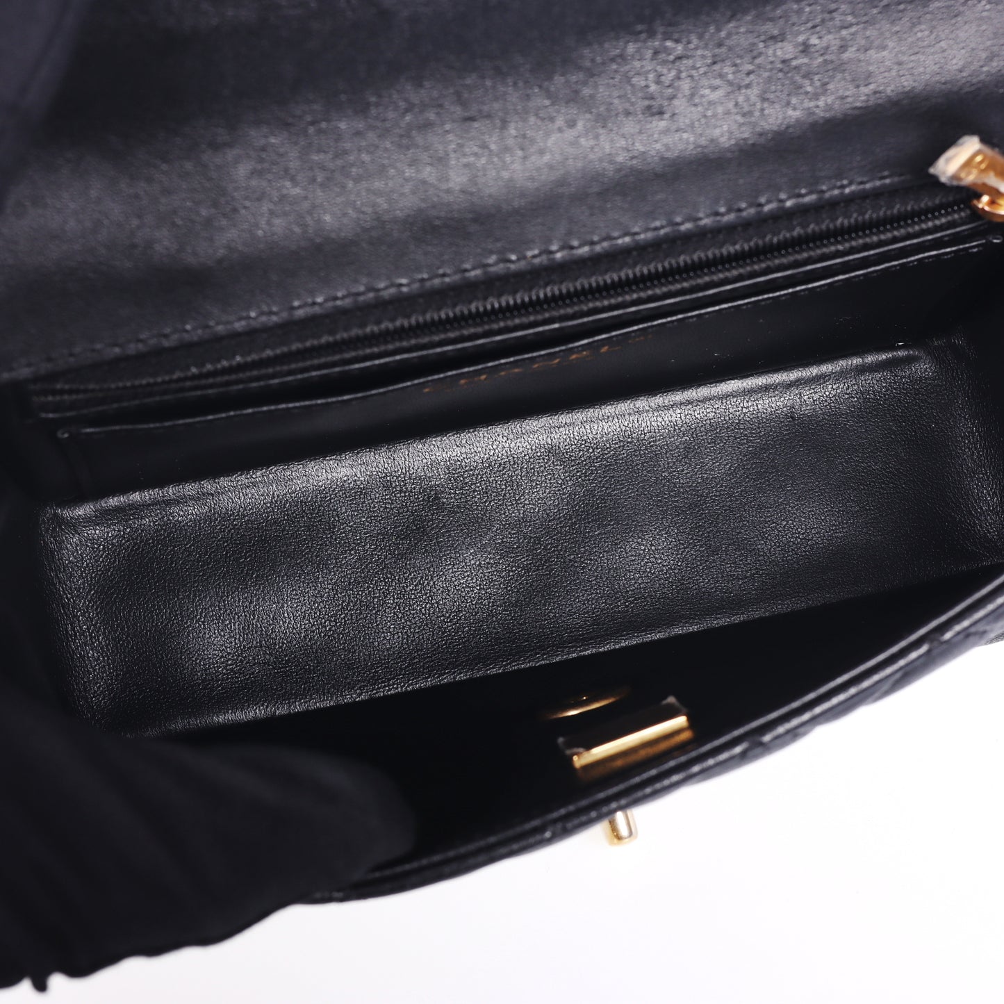 Pre-Owned Chanel Classic Flap 23K Black Lambskin  Crossbody Bag 99548439 L