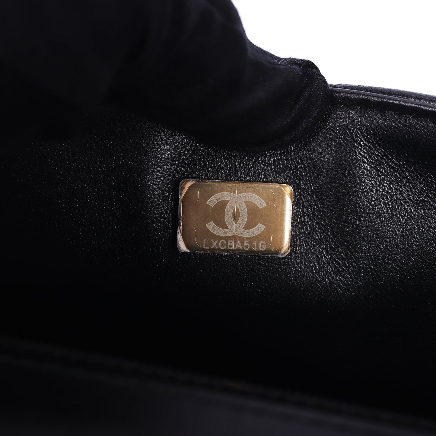 Pre-Owned Chanel Classic Flap 23K Black Lambskin  Crossbody Bag 99548439 L